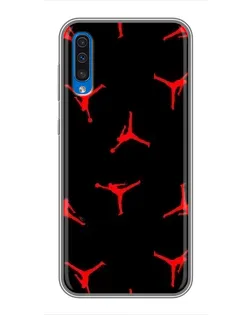Чехол для Samsung Galaxy A50 2019 (A505F) с картинкой «Jordan Red Pattern»