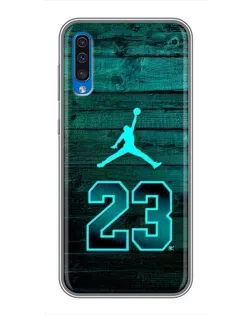 Чехол для Samsung Galaxy A50 2019 (A505F) с картинкой «Jordan Cyan 23»
