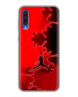 Чехол для Samsung Galaxy A50 2019 (A505F) с картинкой «Jordan Red Smoke»