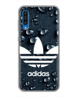 Чехол для Samsung Galaxy A50 2019 (A505F) с картинкой «Adidas Trefoil Blue»