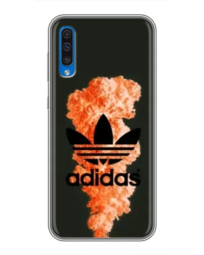 Чехол для Samsung Galaxy A50 2019 (A505F) с картинкой «Оранжевый дым Adidas»