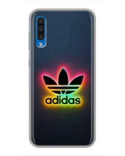 Чехол для Samsung Galaxy A50 2019 (A505F) с картинкой «Неоновый Adidas»