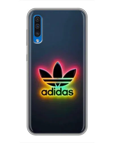 Чехол для Samsung Galaxy A50 2019 (A505F) с картинкой «Неоновый Adidas»