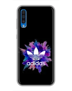 Чехол для Samsung Galaxy A50 2019 (A505F) с картинкой «Взрыв красок Adidas»