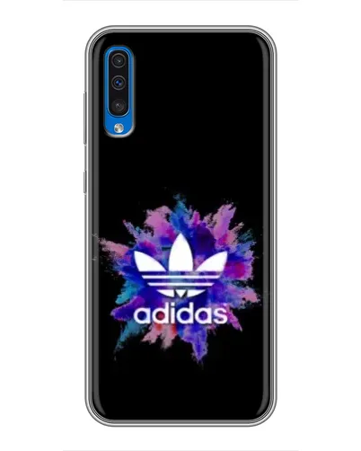 Чехол для Samsung Galaxy A50 2019 (A505F) с картинкой «Взрыв красок Adidas»