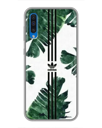 Чехол для Samsung Galaxy A50 2019 (A505F) с картинкой «Пальмовые листья адидас»
