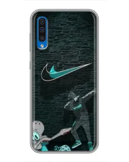 Чехол для Samsung Galaxy A50 2019 (A505F) с картинкой «Спортивный арт Nike»