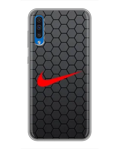 Чехол для Samsung Galaxy A50 2019 (A505F) с картинкой «Nike — карбоновая сетка» Чехол для Samsung Galaxy A50 2019 (A505F) с картинкой «Nike — карбоновая сетка»
