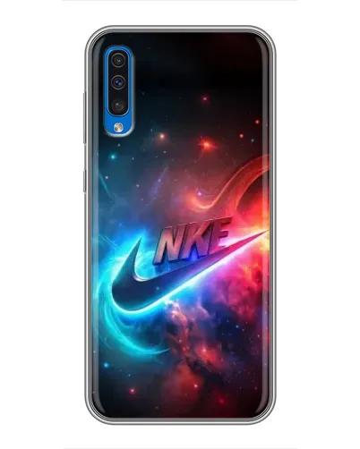 Чехол для Samsung Galaxy A50 2019 (A505F) с картинкой «Огненный логотип Nike» Чехол для Samsung Galaxy A50 2019 (A505F) с картинкой «Огненный логотип Nike»