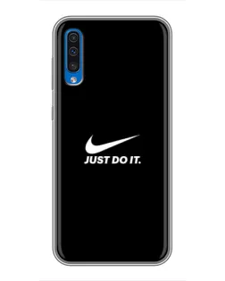 Чехол для Samsung Galaxy A50 2019 (A505F) с картинкой «Минимализм от Nike»