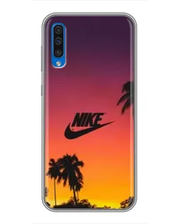 Чехол для Samsung Galaxy A50 2019 (A505F) с картинкой «Nike на закате солнца»