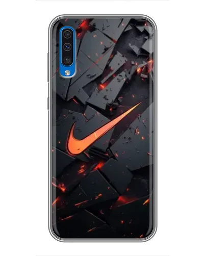 Чехол для Samsung Galaxy A50 2019 (A505F) с картинкой «Nike — эффект разломов» Чехол для Samsung Galaxy A50 2019 (A505F) с картинкой «Nike — эффект разломов»