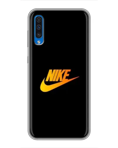 Чехол для Samsung Galaxy A50 2019 (A505F) с картинкой «Золотой логотип Nike» Чехол для Samsung Galaxy A50 2019 (A505F) с картинкой «Золотой логотип Nike»
