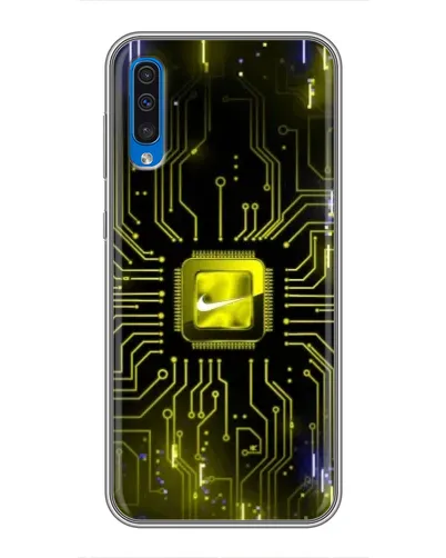 Чехол для Samsung Galaxy A50 2019 (A505F) с картинкой «Nike — золотая искра» Чехол для Samsung Galaxy A50 2019 (A505F) с картинкой «Nike — золотая искра»