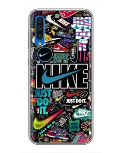 Чохол для Samsung Galaxy A50 2019 (A505F) з картинкою «Яскравий колаж Nike»