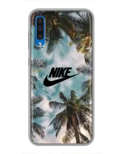 Чохол для Samsung Galaxy A50 2019 (A505F) з картинкою «Тропічний принт Nike»