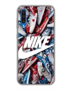 Чохол для Samsung Galaxy A50 2019 (A505F) з картинкою «Колаж кросівок Найк»