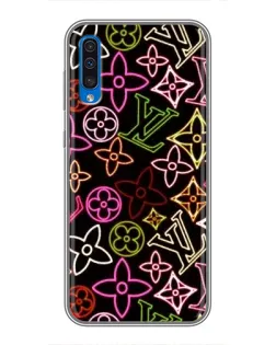 Чехол для Samsung Galaxy A50 2019 (A505F) с картинкой «Неоновый микс Nike» Чехол для Samsung Galaxy A50 2019 (A505F) с картинкой «Неоновый микс Nike»