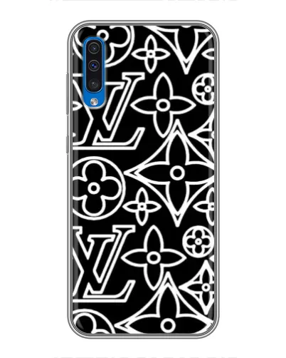 Чехол для Samsung Galaxy A50 2019 (A505F) с картинкой «Черно-белый узор LV» Чехол для Samsung Galaxy A50 2019 (A505F) с картинкой «Черно-белый узор LV»