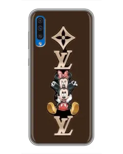 Чехол для Samsung Galaxy A50 2019 (A505F) с картинкой «LV и Микки Маус»