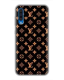 Чехол для Samsung Galaxy A50 2019 (A505F) с картинкой «Золотая монограмма LV»