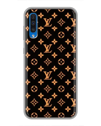 Чехол для Samsung Galaxy A50 2019 (A505F) с картинкой «Золотая монограмма LV» Чехол для Samsung Galaxy A50 2019 (A505F) с картинкой «Золотая монограмма LV»