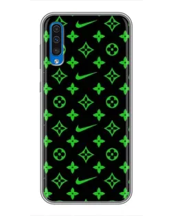 Чехол для Samsung Galaxy A50 2019 (A505F) с картинкой «Неоновый принт LV»