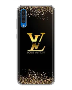Чехол для Samsung Galaxy A50 2019 (A505F) с картинкой «LV — золотые искры»