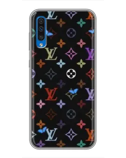 Чехол для Samsung Galaxy A50 2019 (A505F) с картинкой «Цветная монограмма LV»