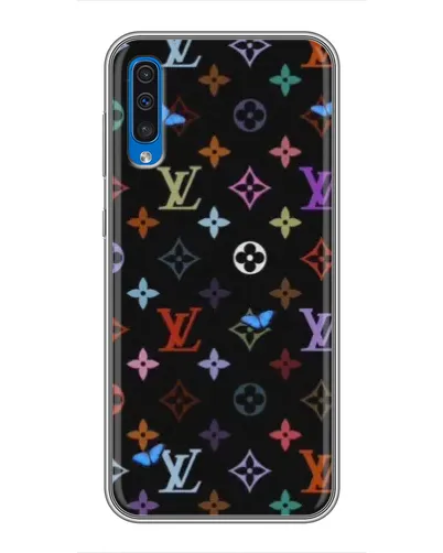 Чехол для Samsung Galaxy A50 2019 (A505F) с картинкой «Цветная монограмма LV» Чехол для Samsung Galaxy A50 2019 (A505F) с картинкой «Цветная монограмма LV»