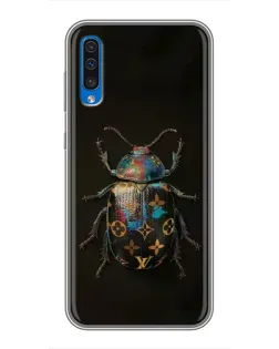 Чехол для Samsung Galaxy A50 2019 (A505F) с картинкой «LV — мраморный принт»