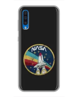 Чехол для Samsung Galaxy A50 2019 (A505F) с картинкой «NASA — эмблема миссии»