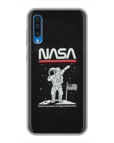 Чехол для Samsung Galaxy A50 2019 (A505F) с картинкой «NASA — шагаем по Луне» Чехол для Samsung Galaxy A50 2019 (A505F) с картинкой «NASA — шагаем по Луне»