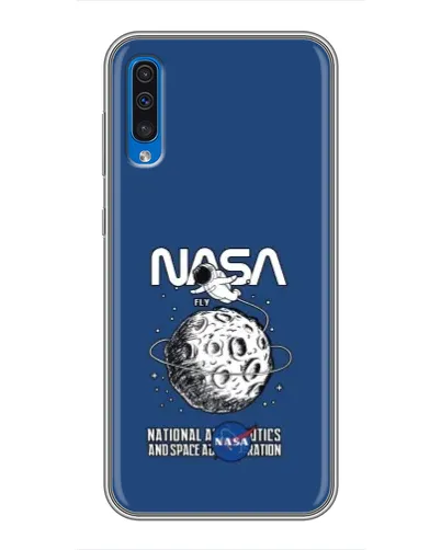 Чехол для Samsung Galaxy A50 2019 (A505F) с картинкой «NASA — лунная миссия» Чехол для Samsung Galaxy A50 2019 (A505F) с картинкой «NASA — лунная миссия»