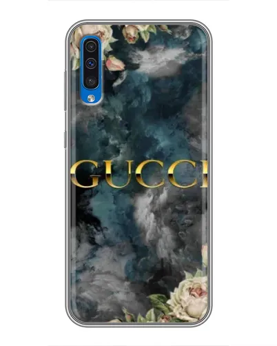 Чехол для Samsung Galaxy A50 2019 (A505F) с картинкой «Абстрактные цветы Gucci» Чехол для Samsung Galaxy A50 2019 (A505F) с картинкой «Абстрактные цветы Gucci»