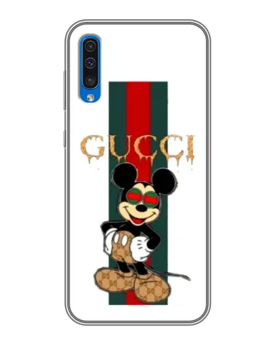 Чехол для Samsung Galaxy A50 2019 (A505F) с картинкой «Микки Маус Gucci — полосы» Чехол для Samsung Galaxy A50 2019 (A505F) с картинкой «Микки Маус Gucci — полосы»