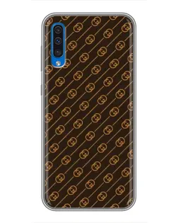 Чехол для Samsung Galaxy A50 2019 (A505F) с картинкой «Gucci — золотые диагонали»