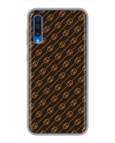 Чехол для Samsung Galaxy A50 2019 (A505F) с картинкой «Gucci — золотые диагонали» Чехол для Samsung Galaxy A50 2019 (A505F) с картинкой «Gucci — золотые диагонали»
