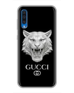 Чохол для Samsung Galaxy A50 2019 (A505F) з картинкою «Gucci — срібний лев» Чохол для Samsung Galaxy A50 2019 (A505F) з картинкою «Gucci — срібний лев»