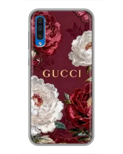Чохол для Samsung Galaxy A50 2019 (A505F) з картинкою «Gucci — бордові троянди» Чохол для Samsung Galaxy A50 2019 (A505F) з картинкою «Gucci — бордові троянди»