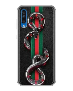 Чохол для Samsung Galaxy A50 2019 (A505F) з картинкою «Gucci — змія на смузі» Чохол для Samsung Galaxy A50 2019 (A505F) з картинкою «Gucci — змія на смузі»