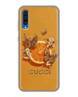Чохол для Samsung Galaxy A50 2019 (A505F) з картинкою «Gucci — золоті метелики» Чохол для Samsung Galaxy A50 2019 (A505F) з картинкою «Gucci — золоті метелики»