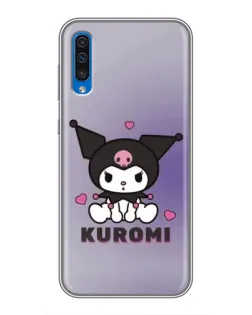 Чехол для Samsung Galaxy A50 2019 (A505F) с картинкой «Kuromi — фиолетовый арт»