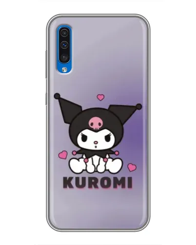 Чехол для Samsung Galaxy A50 2019 (A505F) с картинкой «Kuromi — фиолетовый арт»