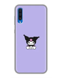 Чехол для Samsung Galaxy A50 2019 (A505F) с картинкой «Kuromi — фиолетовый минимализм»