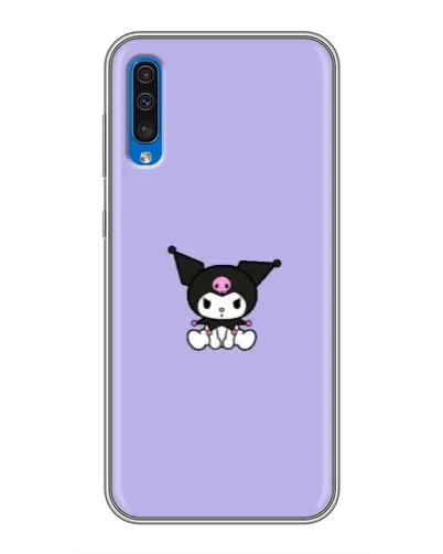 Чехол для Samsung Galaxy A50 2019 (A505F) с картинкой «Kuromi — фиолетовый минимализм»