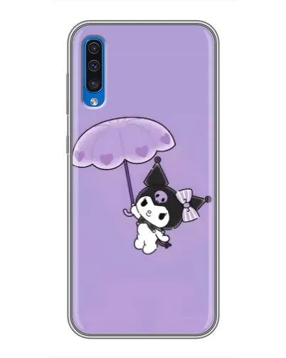 Чехол для Samsung Galaxy A50 2019 (A505F) с картинкой «Kuromi с зонтиком»