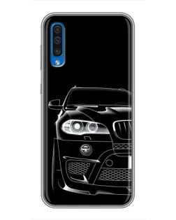 Чехол для Samsung Galaxy A50 2019 (A505F) с картинкой «Темный силуэт BMW»