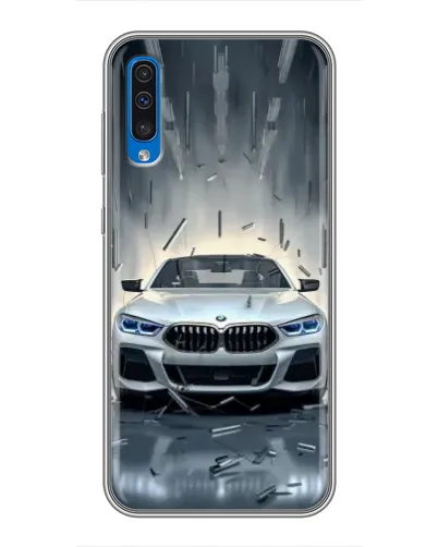Чехол для Samsung Galaxy A50 2019 (A505F) с картинкой «BMW в свете фар»