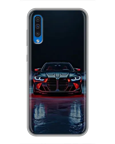 Чехол для Samsung Galaxy A50 2019 (A505F) с картинкой «BMW на мокрой дороге»